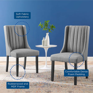 ModwayModway Renew Parsons Fabric Dining Side Chairs - Set of 2 EEI-4245 EEI-4245-LGR- BetterPatio.com