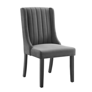 ModwayModway Renew Parsons Performance Velvet Dining Side Chairs - Set of 2 EEI-4244 EEI-4244-GRY- BetterPatio.com