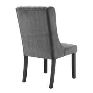 ModwayModway Renew Parsons Performance Velvet Dining Side Chairs - Set of 2 EEI-4244 EEI-4244-GRY- BetterPatio.com