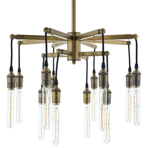 ModwayModway Resolve Antique Brass Ceiling Light Pendant Chandelier EEI-3274 EEI-3274- BetterPatio.com