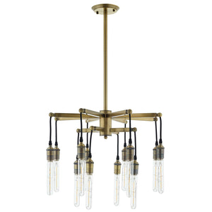 ModwayModway Resolve Antique Brass Ceiling Light Pendant Chandelier EEI-3274 EEI-3274- BetterPatio.com