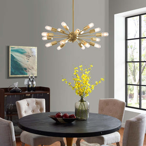 ModwayModway Resolve Brass Pendant Chandelier EEI-3079 EEI-3079- BetterPatio.com