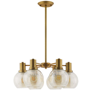 ModwayModway Resound Amber Glass And Brass Pendant Chandelier EEI-3272 EEI-3272- BetterPatio.com