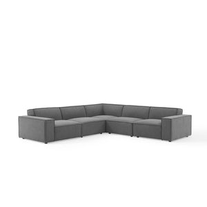 ModwayModway Restore 5-Piece Sectional Sofa EEI-4117 EEI-4117-CHA- BetterPatio.com