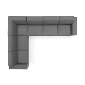 ModwayModway Restore 6-Piece Sectional Sofa EEI-4119 EEI-4119-CHA- BetterPatio.com