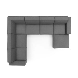 ModwayModway Restore 7-Piece Sectional Sofa EEI-4120 EEI-4120-CHA- BetterPatio.com