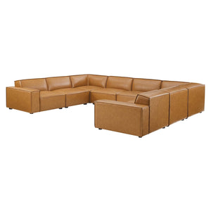 ModwayModway Restore 8-Piece Vegan Leather Sectional Sofa EEI-4717 EEI-4717-TAN- BetterPatio.com