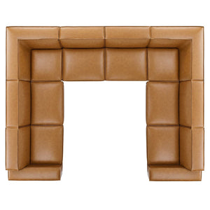 ModwayModway Restore 8-Piece Vegan Leather Sectional Sofa EEI-4717 EEI-4717-TAN- BetterPatio.com