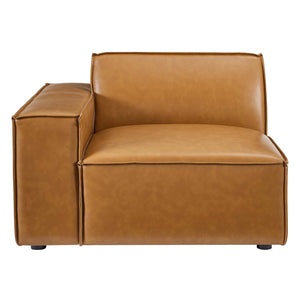 ModwayModway Restore Vegan Leather 3-Piece Sofa EEI-4708 EEI-4708-TAN- BetterPatio.com