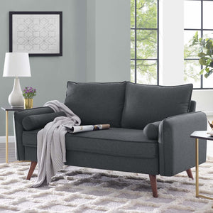 ModwayModway Revive Upholstered Fabric Loveseat EEI-3091 EEI-3091-GRY- BetterPatio.com