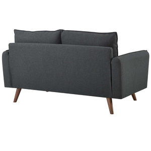 ModwayModway Revive Upholstered Fabric Sofa and Loveseat Set EEI-4047 EEI-4047-GRY-SET- BetterPatio.com