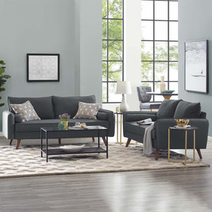 ModwayModway Revive Upholstered Fabric Sofa and Loveseat Set EEI-4047 EEI-4047-GRY-SET- BetterPatio.com