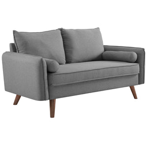 ModwayModway Revive Upholstered Fabric Sofa and Loveseat Set EEI-4047 EEI-4047-LGR-SET- BetterPatio.com