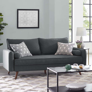 ModwayModway Revive Upholstered Fabric Sofa EEI-3092 EEI-3092-GRY- BetterPatio.com