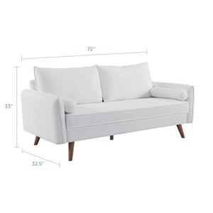 ModwayModway Revive Upholstered Fabric Sofa EEI-3092 EEI-3092-WHI- BetterPatio.com