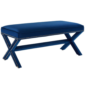 ModwayModway Rivet Performance Velvet Bench EEI-3067 EEI-3067-NAV- BetterPatio.com