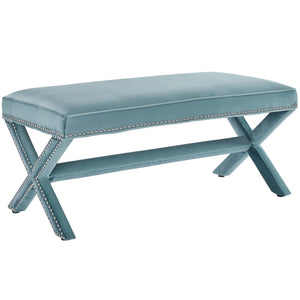 ModwayModway Rivet Performance Velvet Bench EEI-3067 EEI-3067-SEA- BetterPatio.com