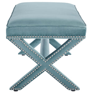 ModwayModway Rivet Performance Velvet Bench EEI-3067 EEI-3067-SEA- BetterPatio.com