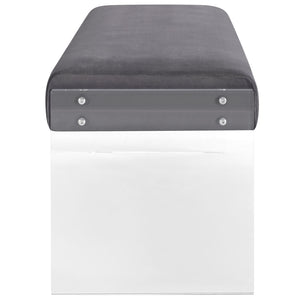 ModwayModway Roam Performance Velvet Bench EEI-2461 EEI-2461-GRY- BetterPatio.com