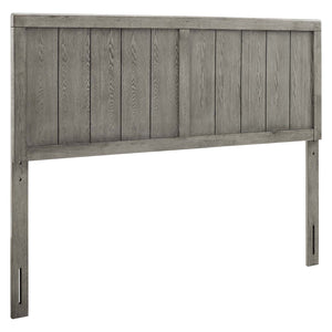 ModwayModway Robbie King Wood Headboard MOD-6219 MOD-6219-GRY- BetterPatio.com