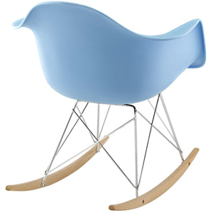 ModwayModway Rocker Plastic Lounge Chair EEI-147 EEI-147-BLU- BetterPatio.com
