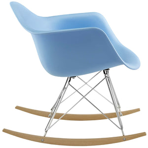 ModwayModway Rocker Plastic Lounge Chair EEI-147 EEI-147-BLU- BetterPatio.com