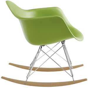 ModwayModway Rocker Plastic Lounge Chair EEI-147 EEI-147-GRN- BetterPatio.com