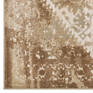 ModwayModway Rosina Distressed Persian Medallion 5x8 Area Rug R-1094-58 R-1094A-58- BetterPatio.com
