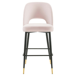 ModwayModway Rouse Performance Velvet Bar Stool EEI-4644 EEI-4644-PNK- BetterPatio.com