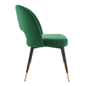 ModwayModway Rouse Performance Velvet Dining Side Chair EEI-4212 EEI-4212-EME- BetterPatio.com