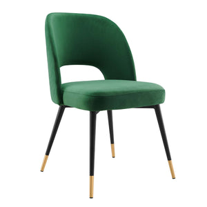 ModwayModway Rouse Performance Velvet Dining Side Chair EEI-4212 EEI-4212-EME- BetterPatio.com