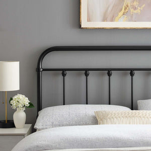 ModwayModway Sage King Metal Headboard MOD-6155 MOD-6155-BLK- BetterPatio.com