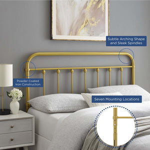 ModwayModway Sage King Metal Headboard MOD-6155 MOD-6155-GLD- BetterPatio.com