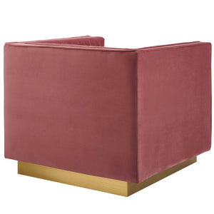 ModwayModway Sanguine 3 Piece Vertical Channel Tufted Upholstered Performance Velvet Set EEI-4144 EEI-4144-DUS-SET- BetterPatio.com