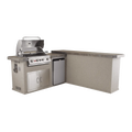 Bull Outdoor 7 Foot L-Shaped Mesquite Q BBQ Island