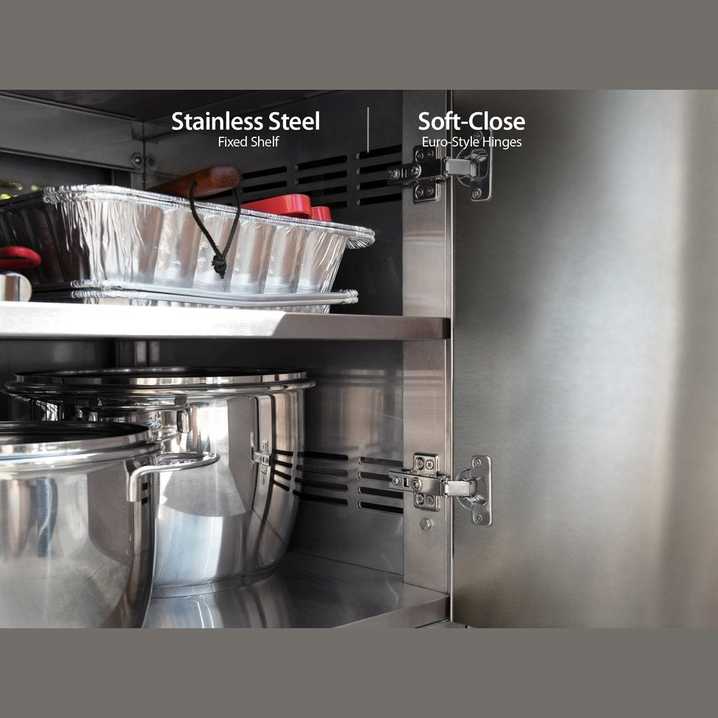 NewAge Outdoor Kitchen 40 in. Insert Grill Cabinet in Stainless Steel 65009 - BetterPatio.com