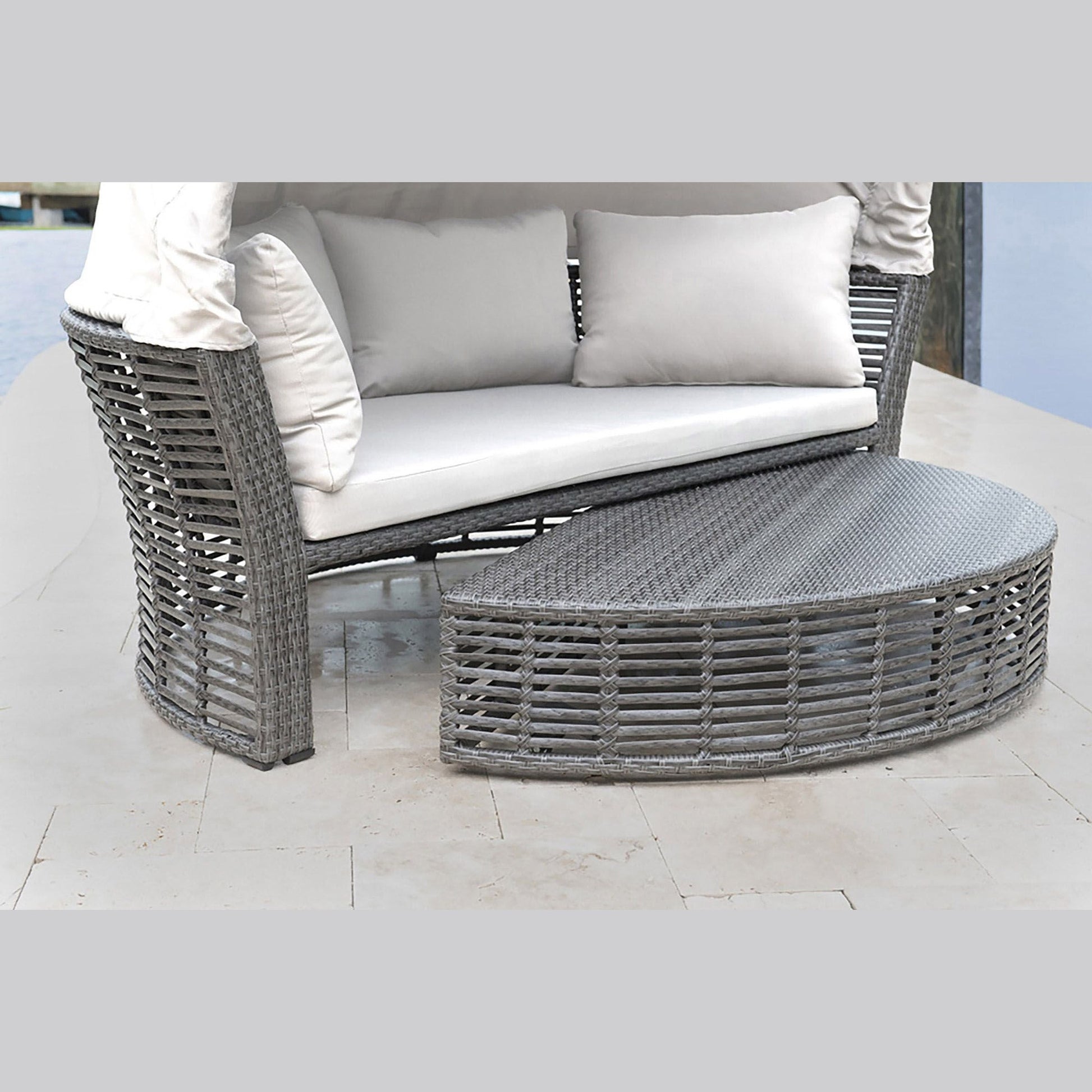 Panama Jack Graphite Canopy Daybed  PJO-1601-GRY-CD - BetterPatio.com