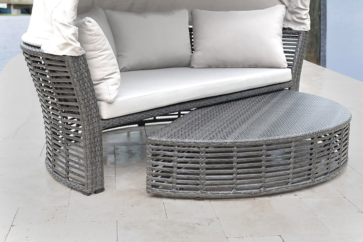 Panama Jack Graphite Canopy Daybed  PJO-1601-GRY-CD - BetterPatio.com