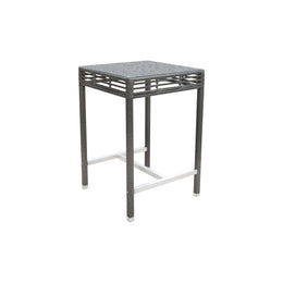 Panama Jack Graphite Square Pub Table with Glass
