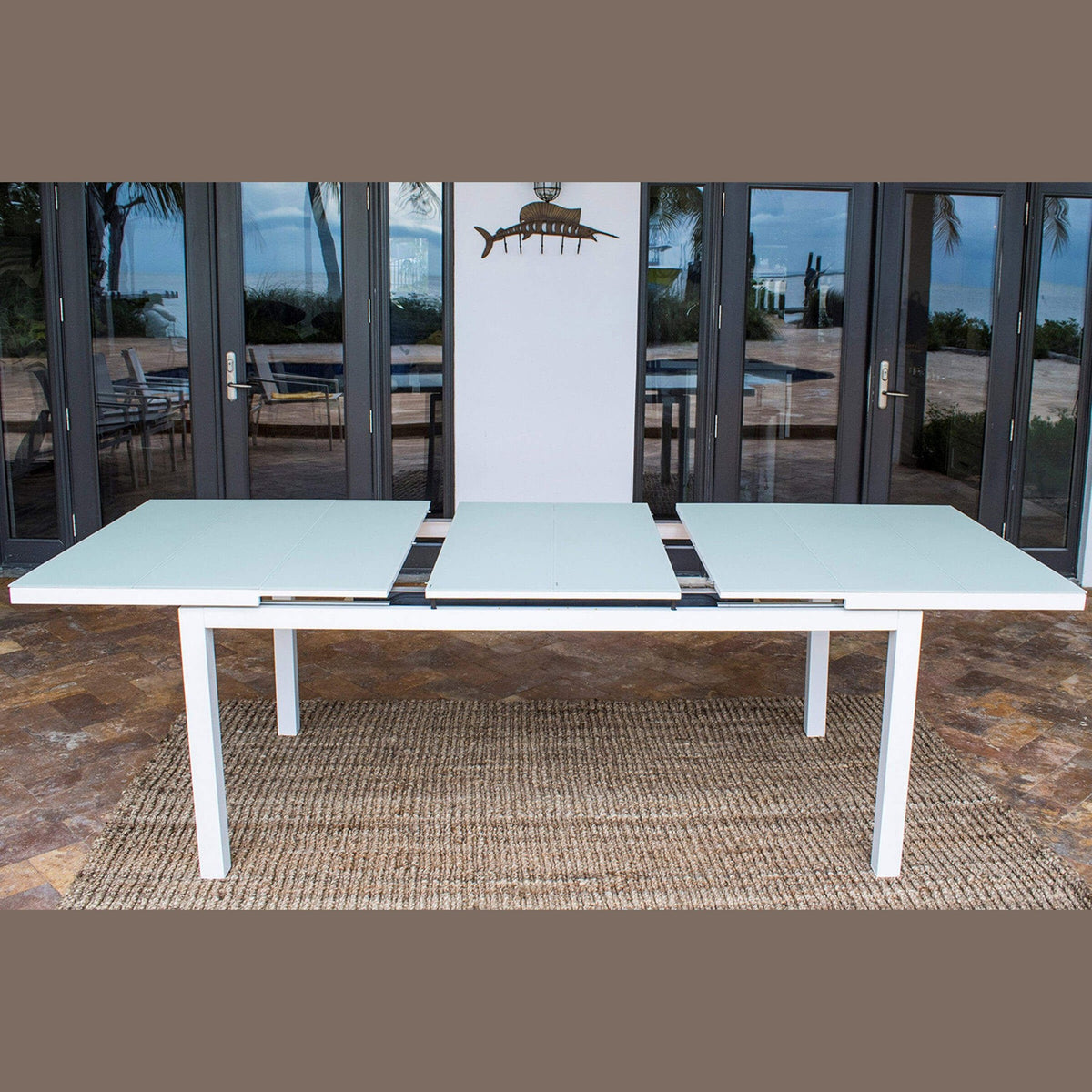 Panama Jack Mykonos 11 Pc Rectangular Dining PJO-2401-WHT-11DA - BetterPatio.com
