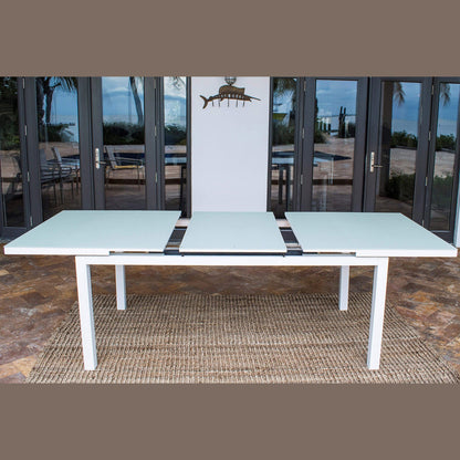 Panama Jack Mykonos 11 Pc Rectangular Dining PJO-2401-WHT-11DA - BetterPatio.com