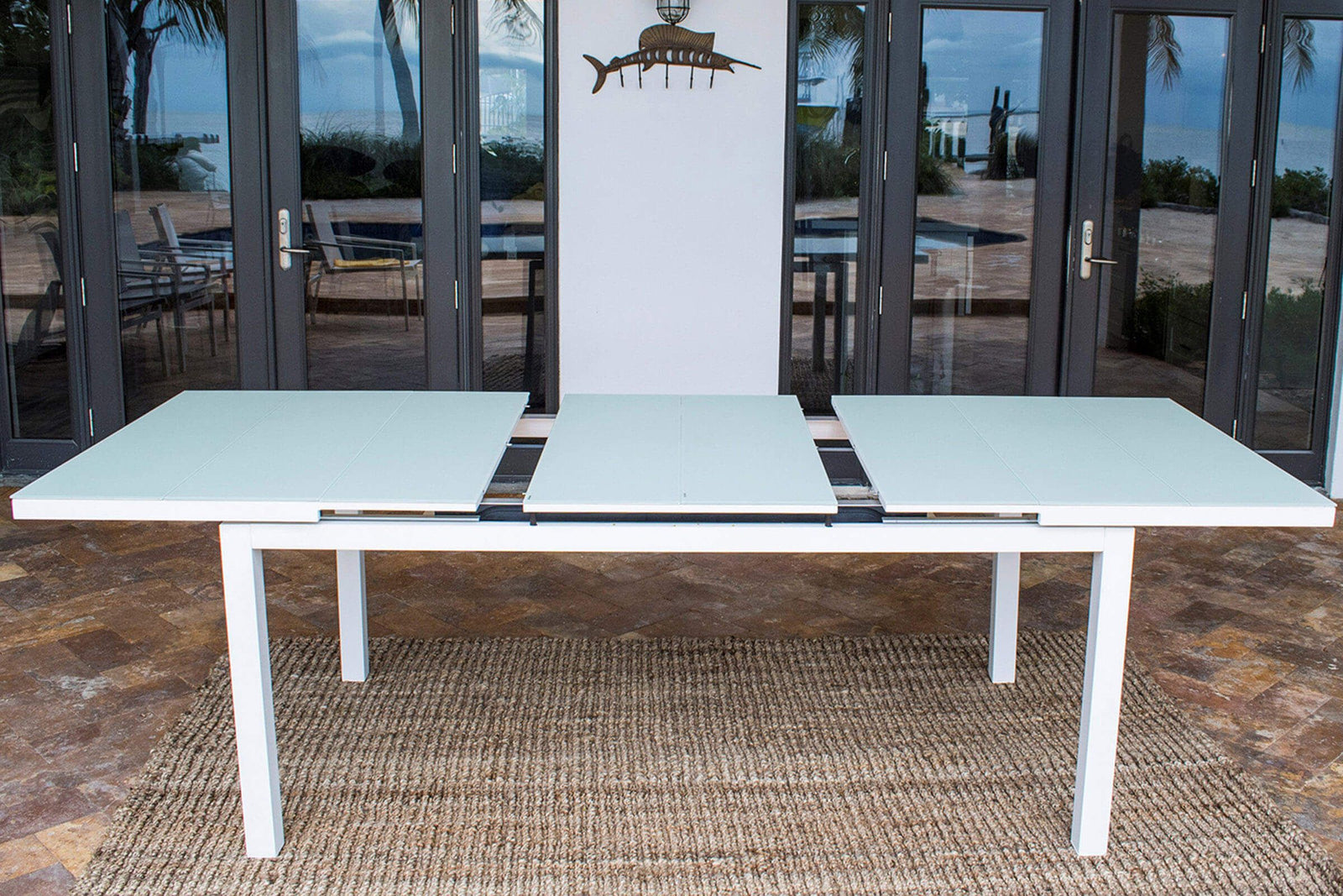 Panama Jack Mykonos 11 Pc Rectangular Dining PJO-2401-WHT-11DA - BetterPatio.com