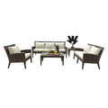 Panama Jack Oasis 5 PC Seating Set w/cushions PJO-2201-JBP-5PC-GLASS