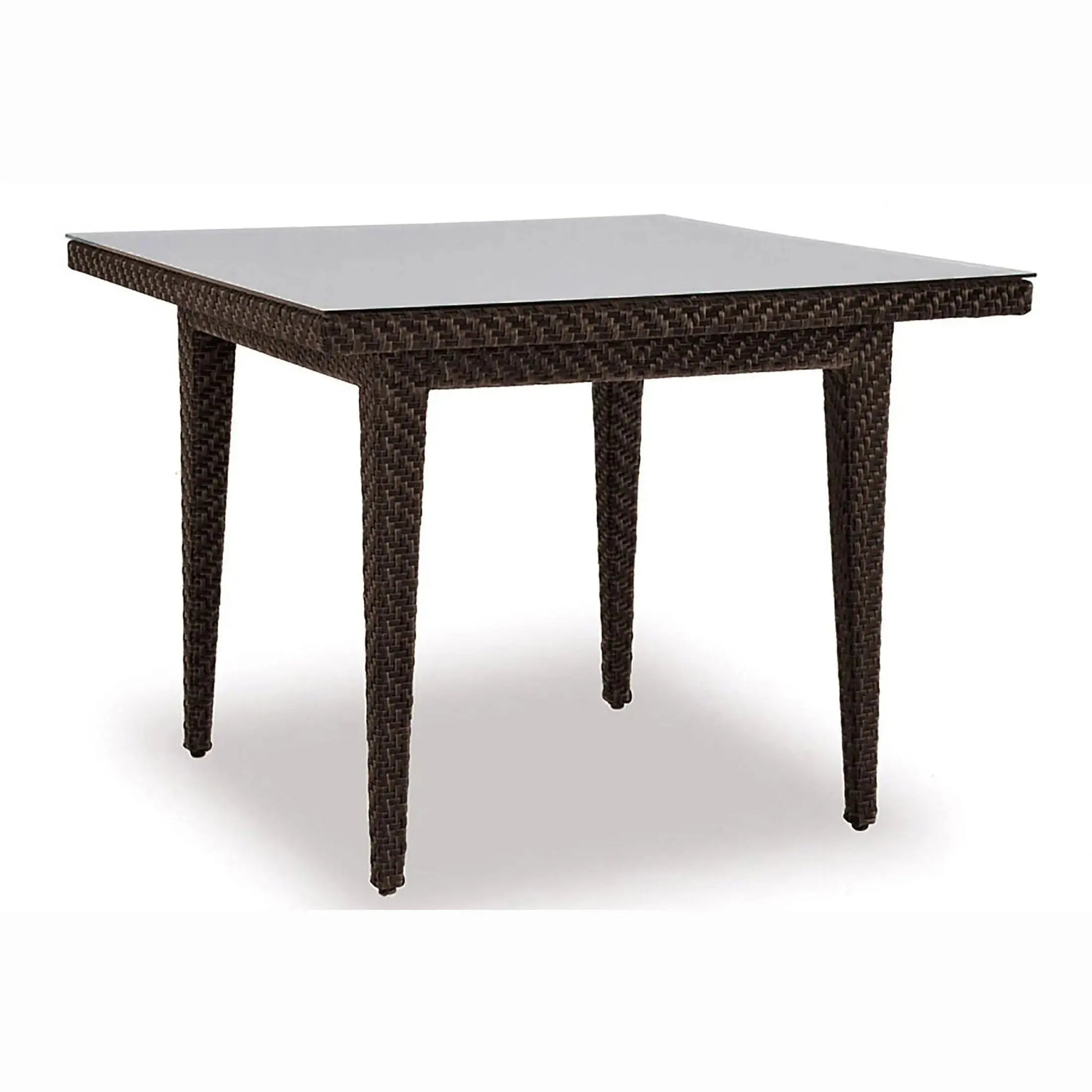 Panama Jack Oasis Square Table w/glass PJO-2201-JBP-40-GLASS - BetterPatio.com