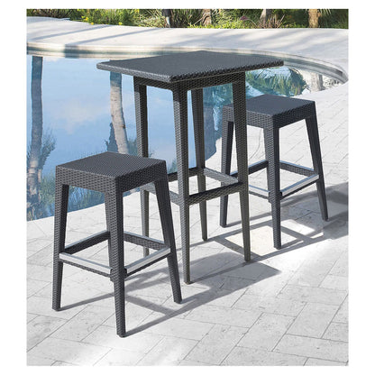Panama Jack Onyx 3 PC Pub Set PJO-1901-BLK-3PP - BetterPatio.com