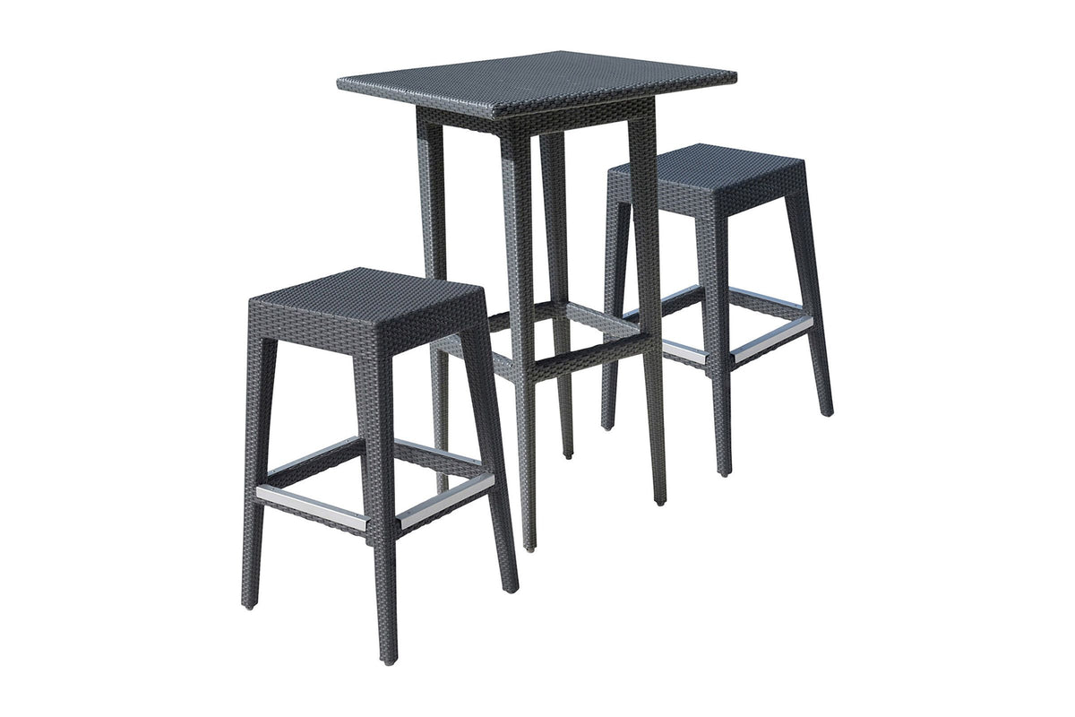 Panama Jack Onyx 3 PC Pub Set PJO-1901-BLK-3PP - BetterPatio.com