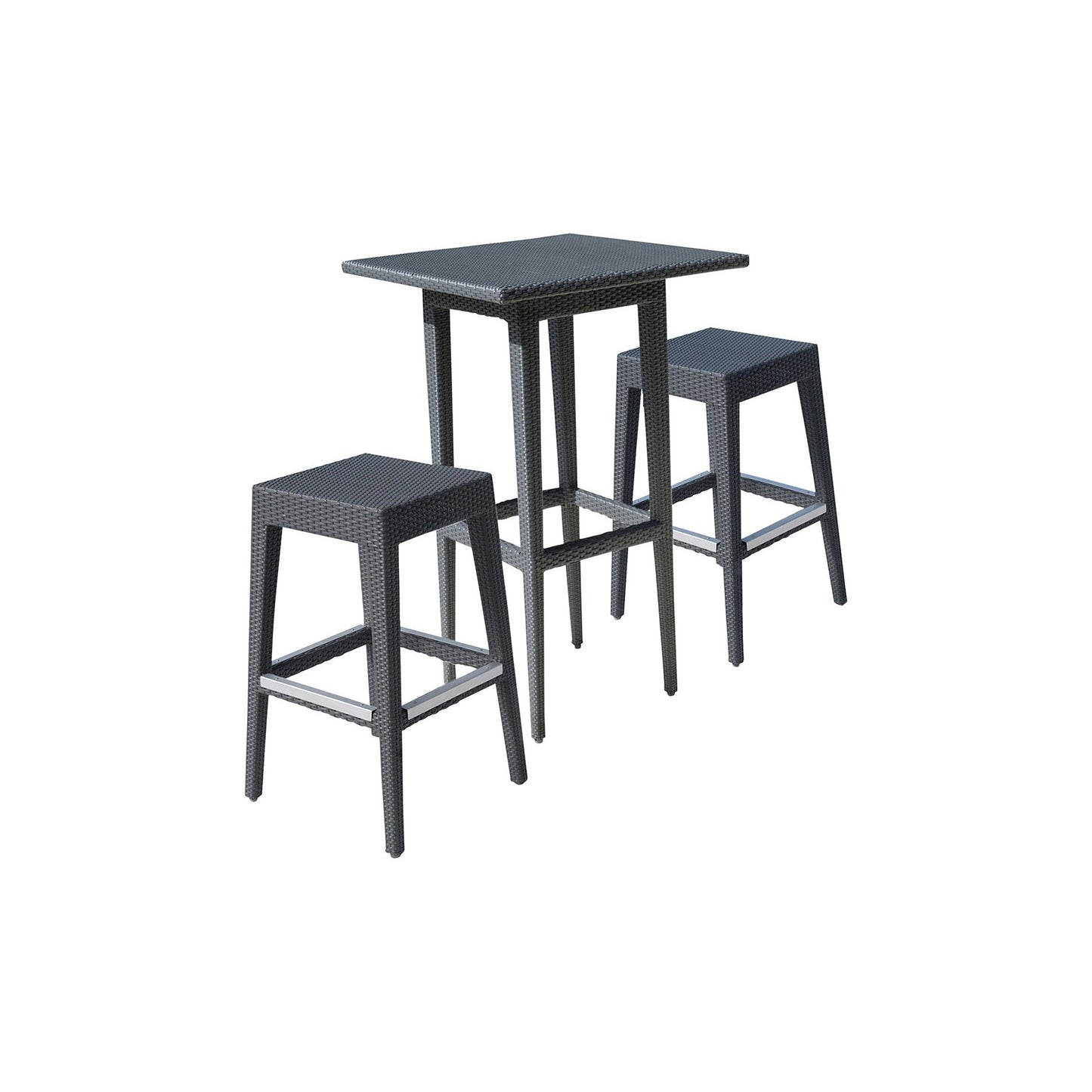 Panama Jack Onyx 3 PC Pub Set PJO-1901-BLK-3PP - BetterPatio.com