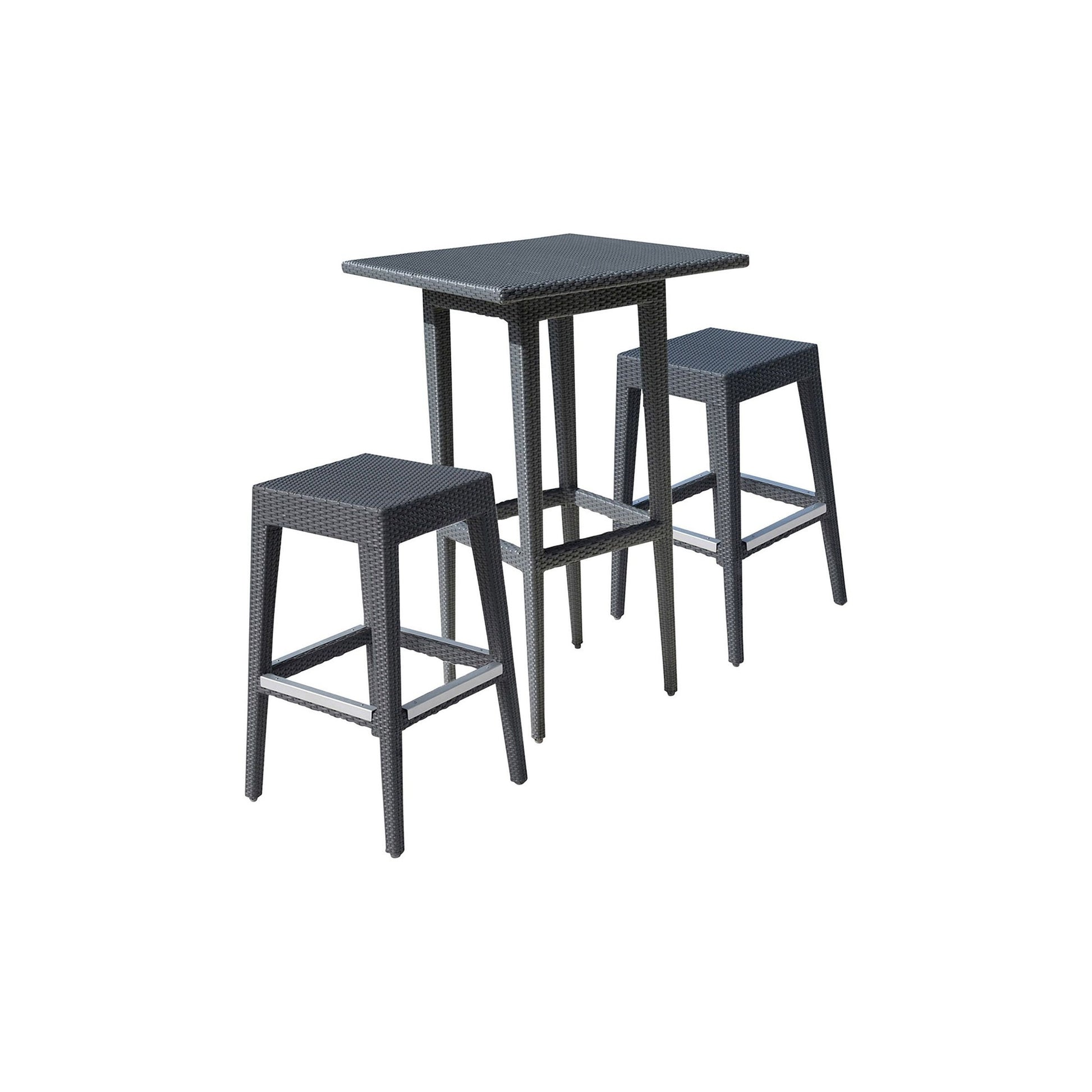 Panama Jack Onyx 3 PC Pub Set PJO-1901-BLK-3PP - BetterPatio.com