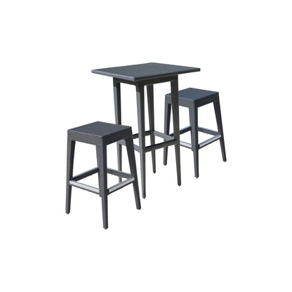 Panama Jack Onyx 3 PC Pub Set PJO-1901-BLK-3PP - BetterPatio.com