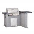 Bull Outdoor 5 Foot L-Shaped Patio Q BBQ Island